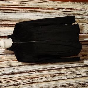 Athena Black Double Cozy Karma Full Zip Jacket size L